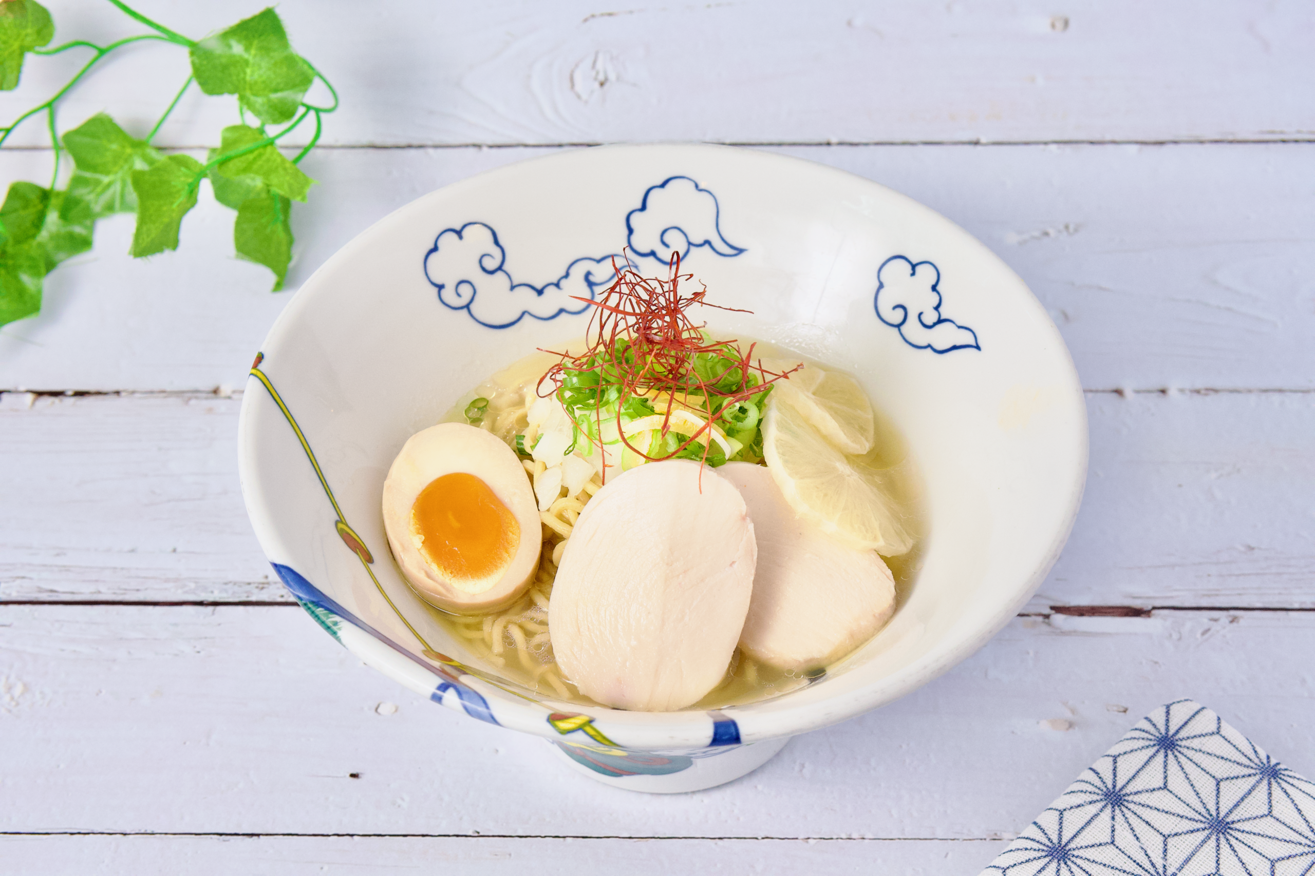 Cold yuzu shio broth closeup at ramen RAIJIN Toronto
