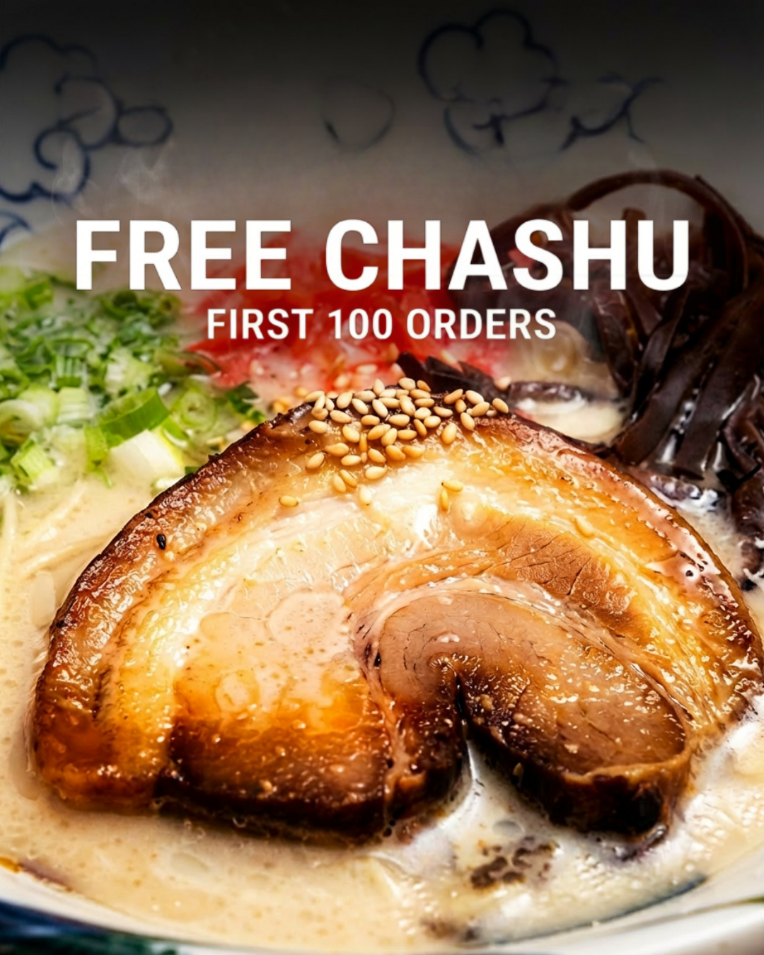 Free Extra Chashu Campaign Banner
