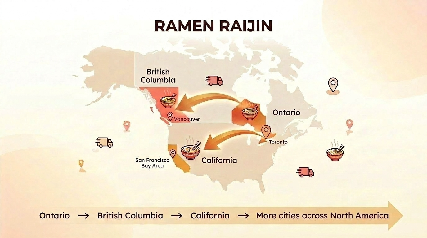 Frozen ramen regional availability illustration