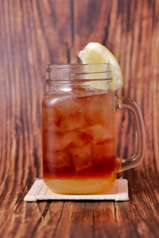 Rum Yuzu Tea — white rum, yuzu jam and lemon tea at Ramen RAIJIN Toronto
