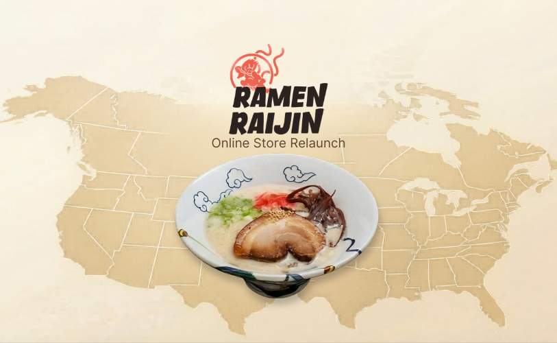 RAMEN RAIJIN online store relaunch image