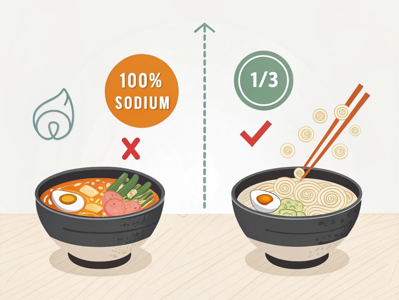 Sodium reduction infographic